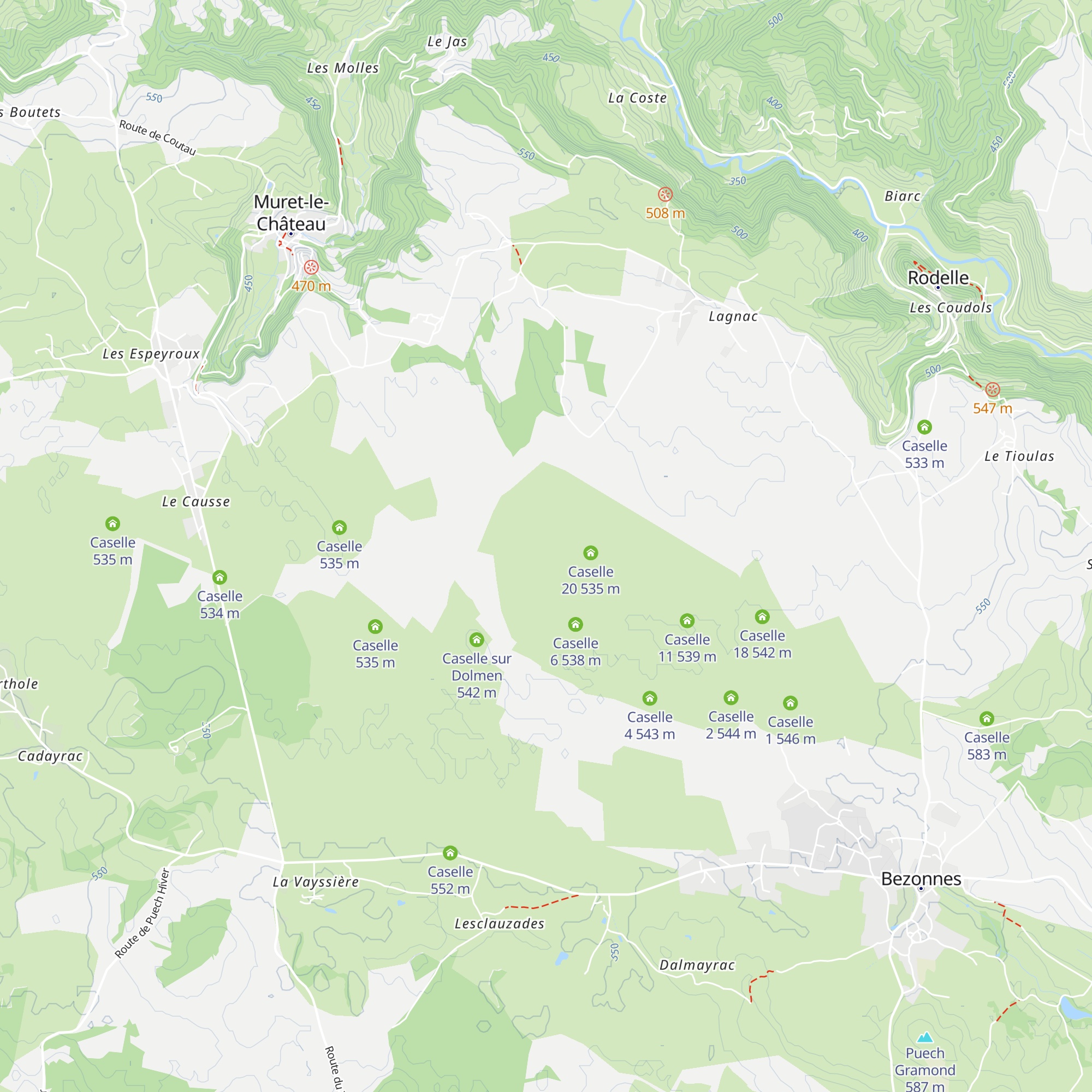 Caselle 7 map