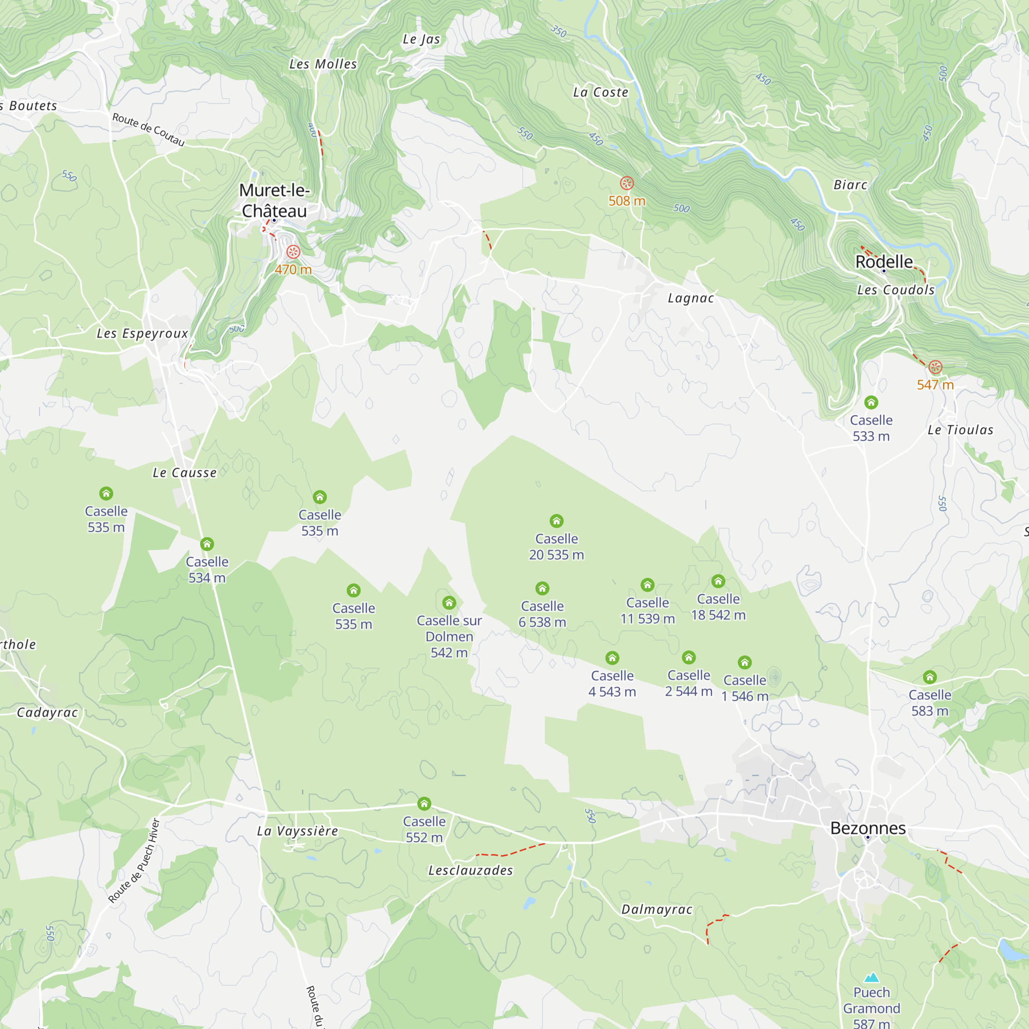 Caselle 7 map