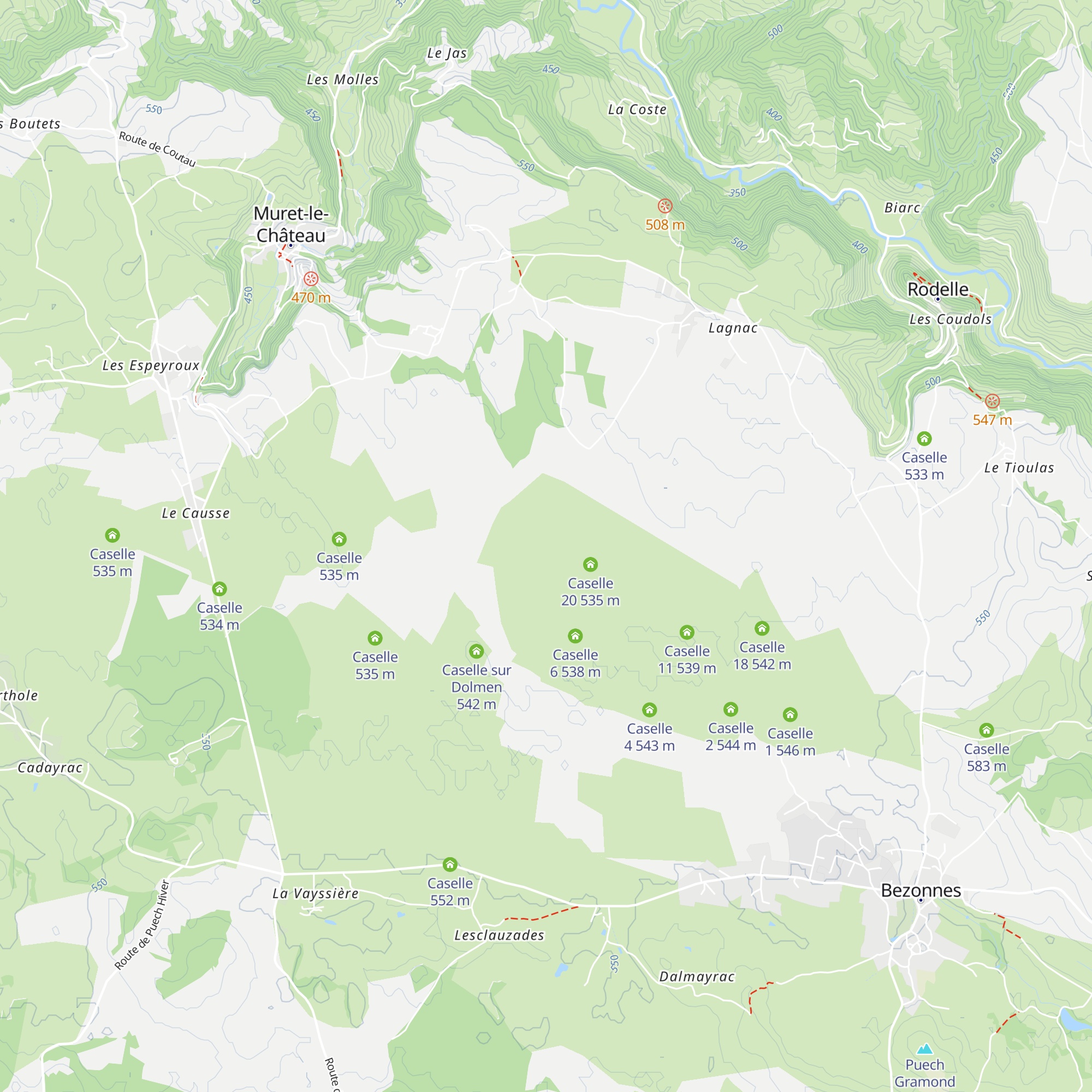Caselle 8 map