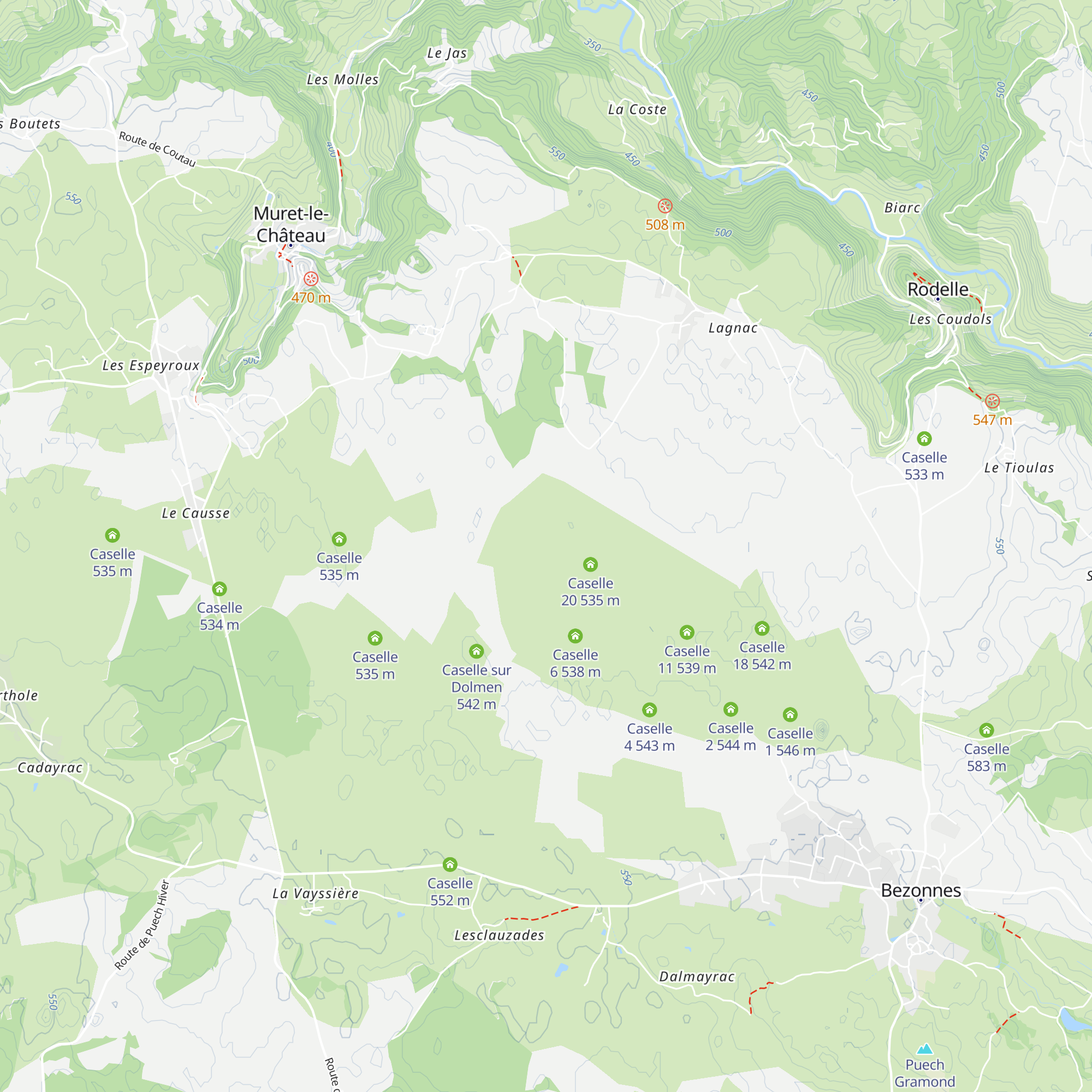Caselle 8 map