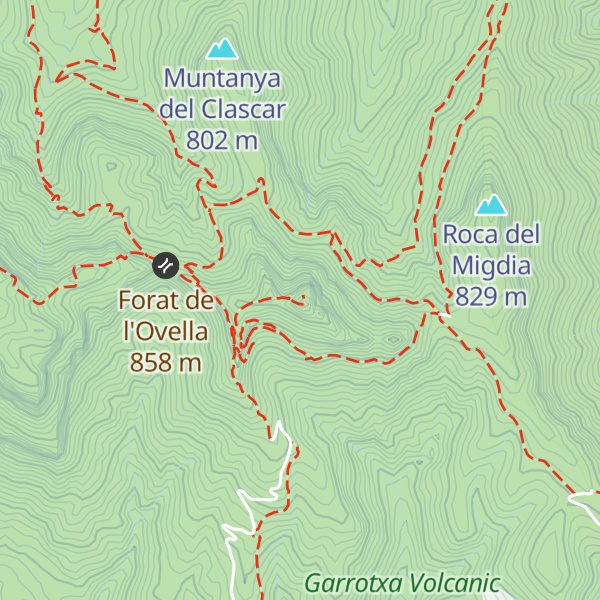 Map of Castell de Finestres