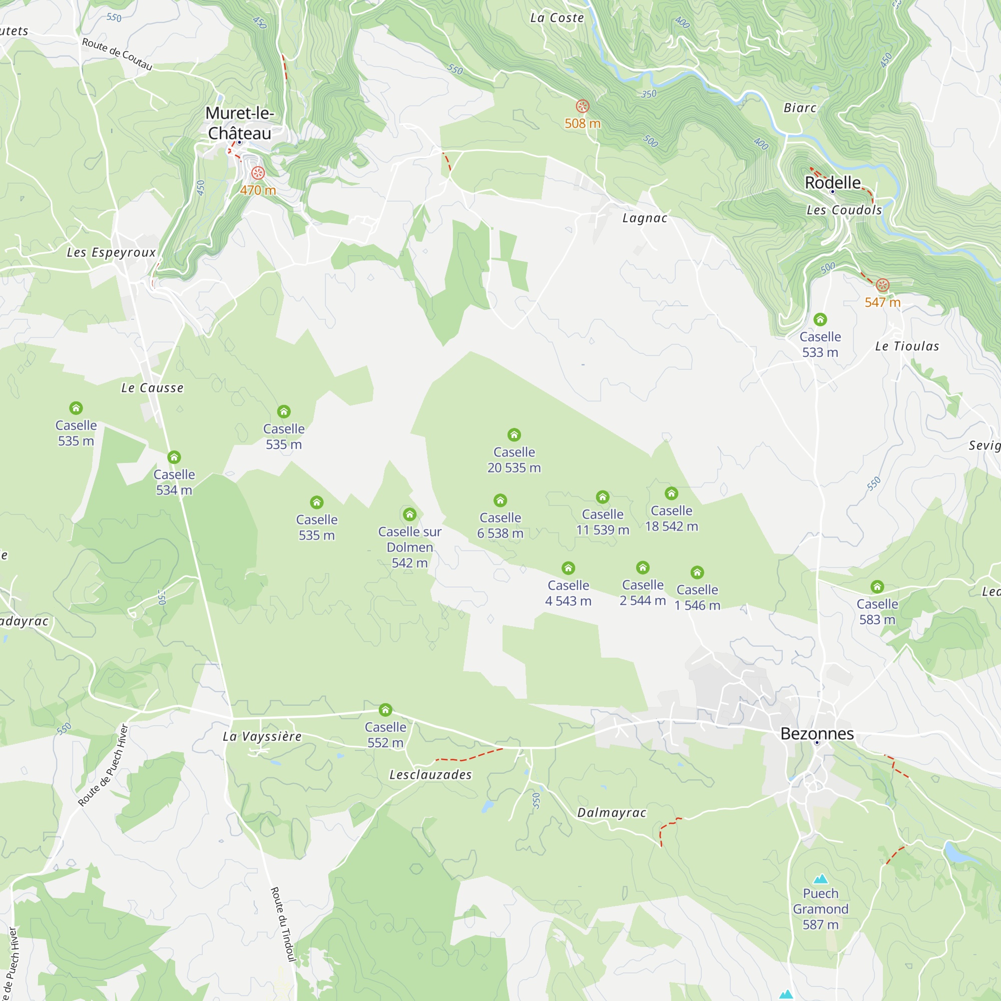 Caselle 6 map