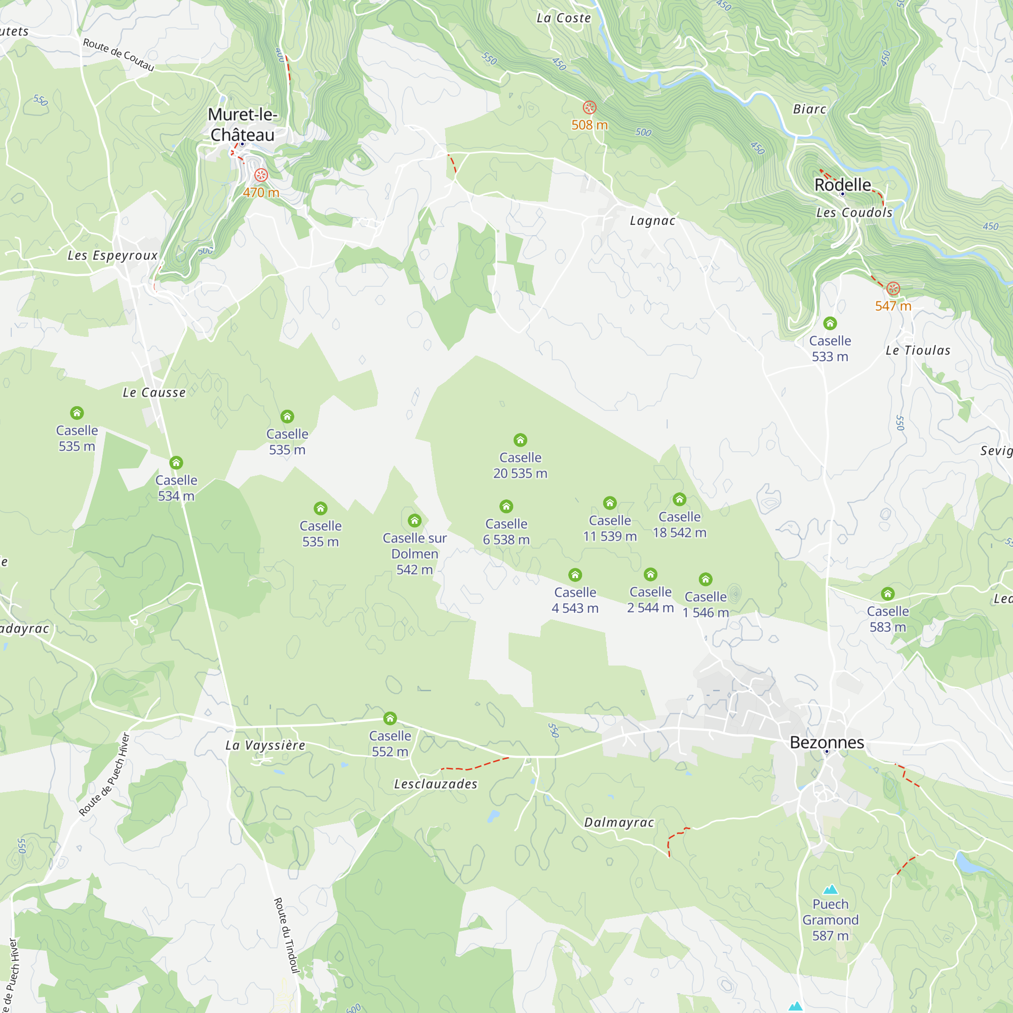 Caselle 6 map