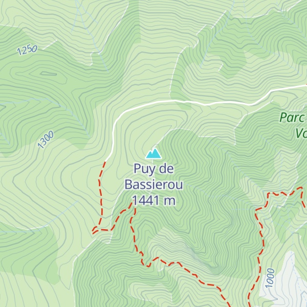 Map of Puy de Bassierou