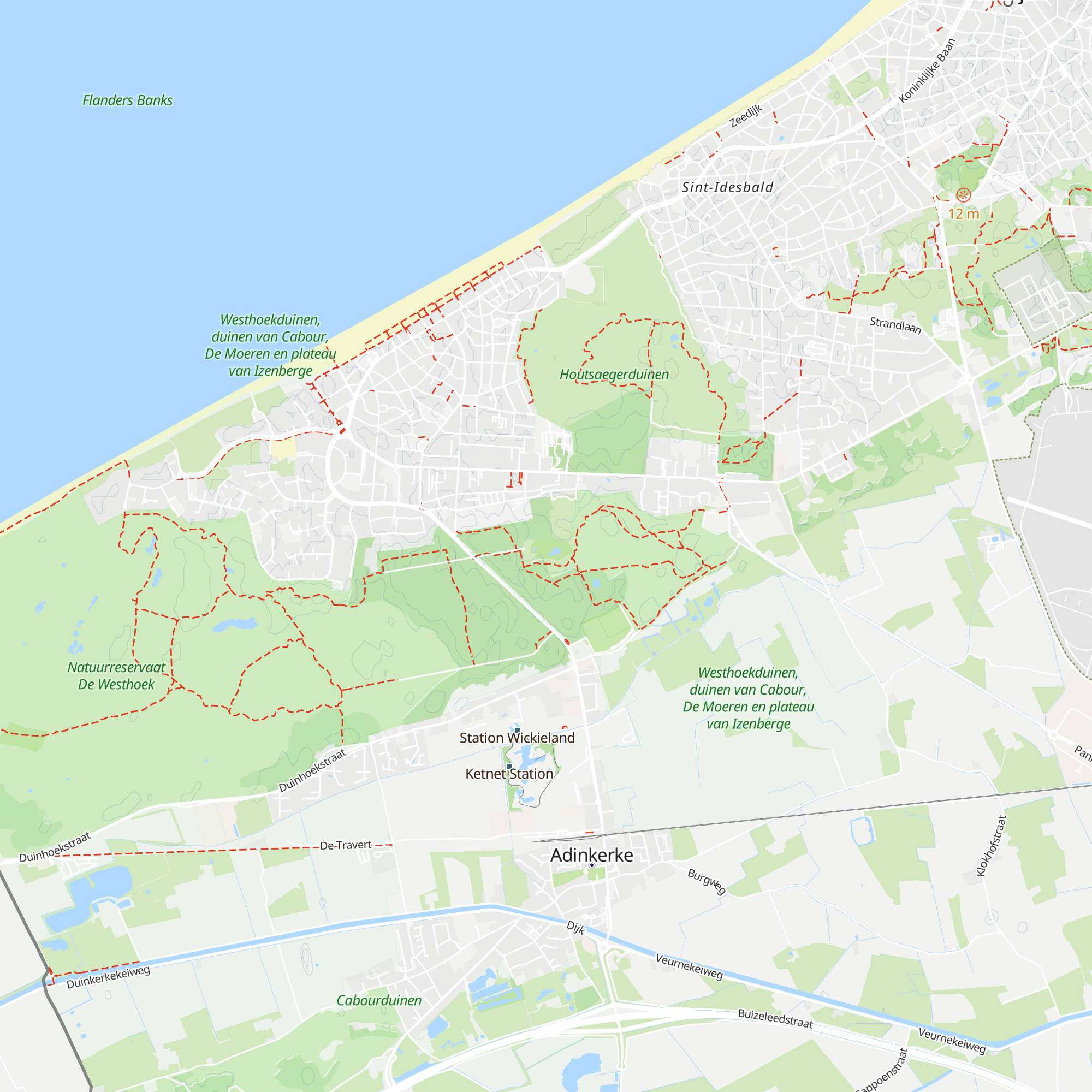 Bezoekerscentrum Duinpanne map