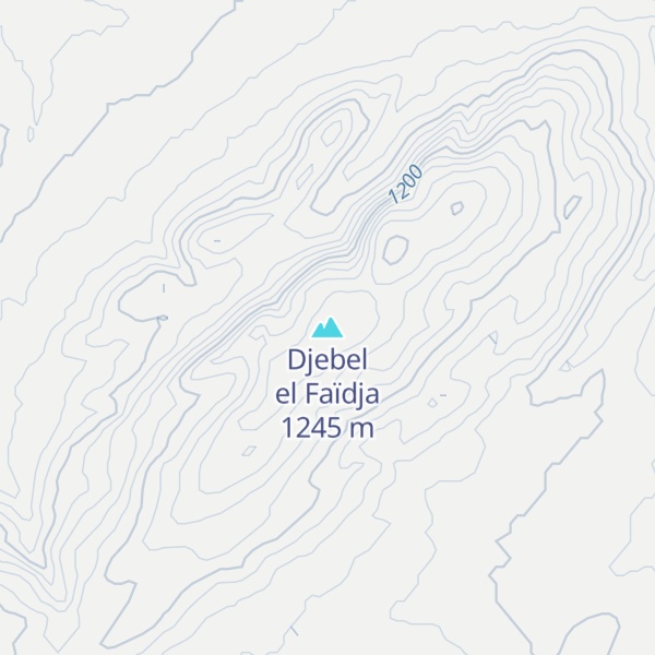 Map of Djebel el Faïdja