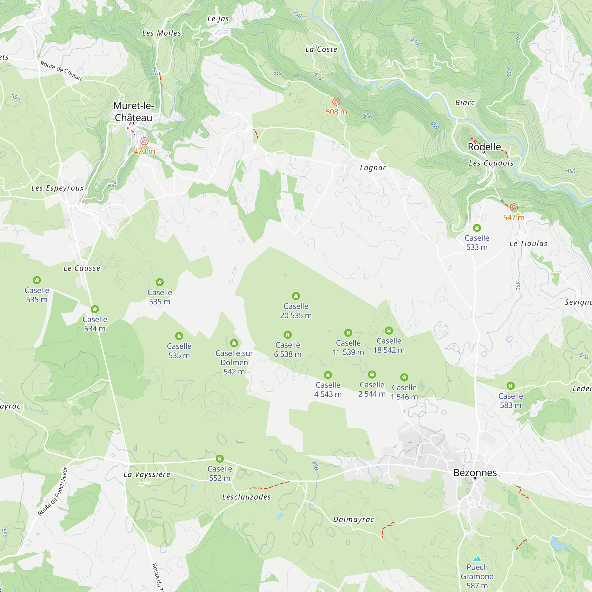 Caselle 20 map