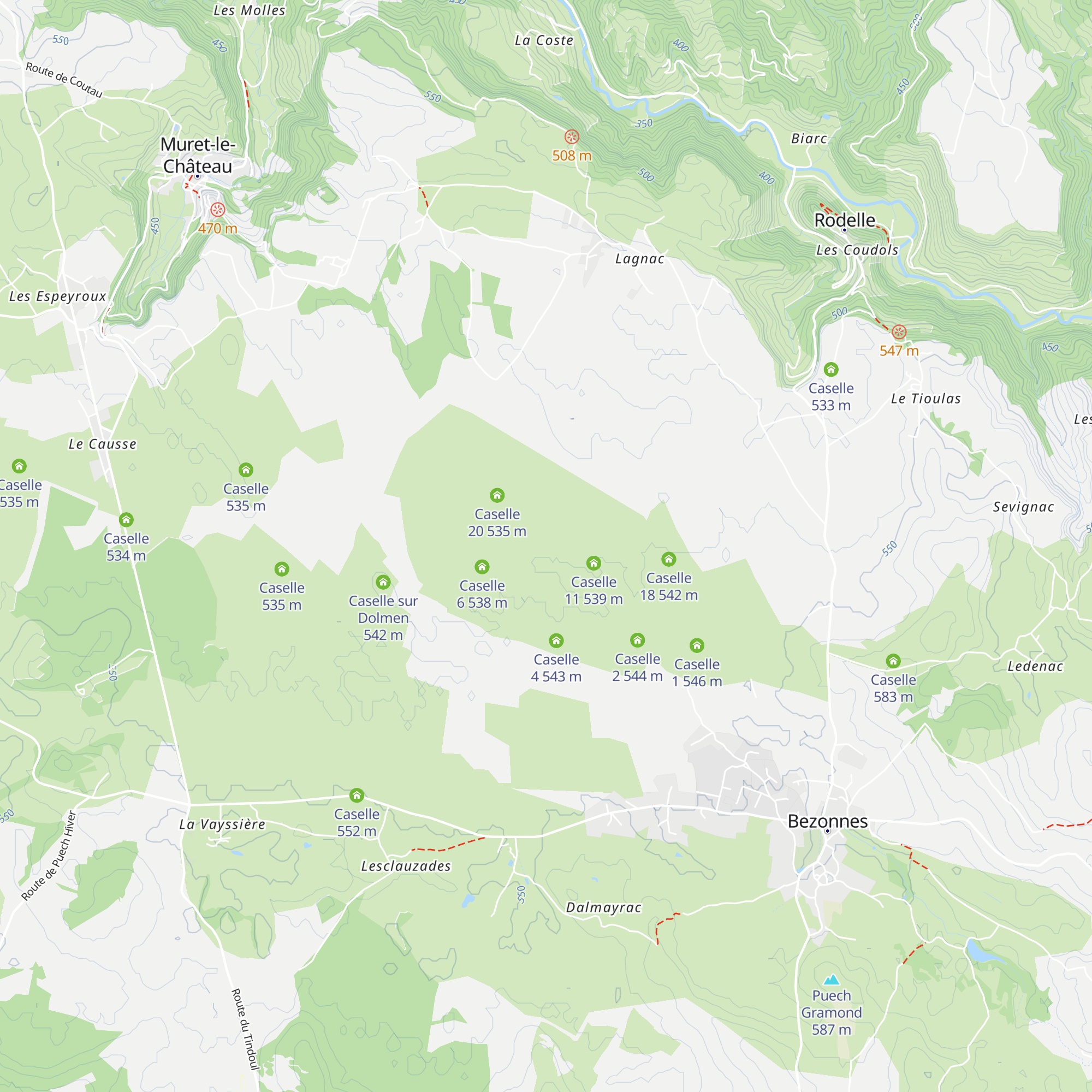 Caselle 9 map