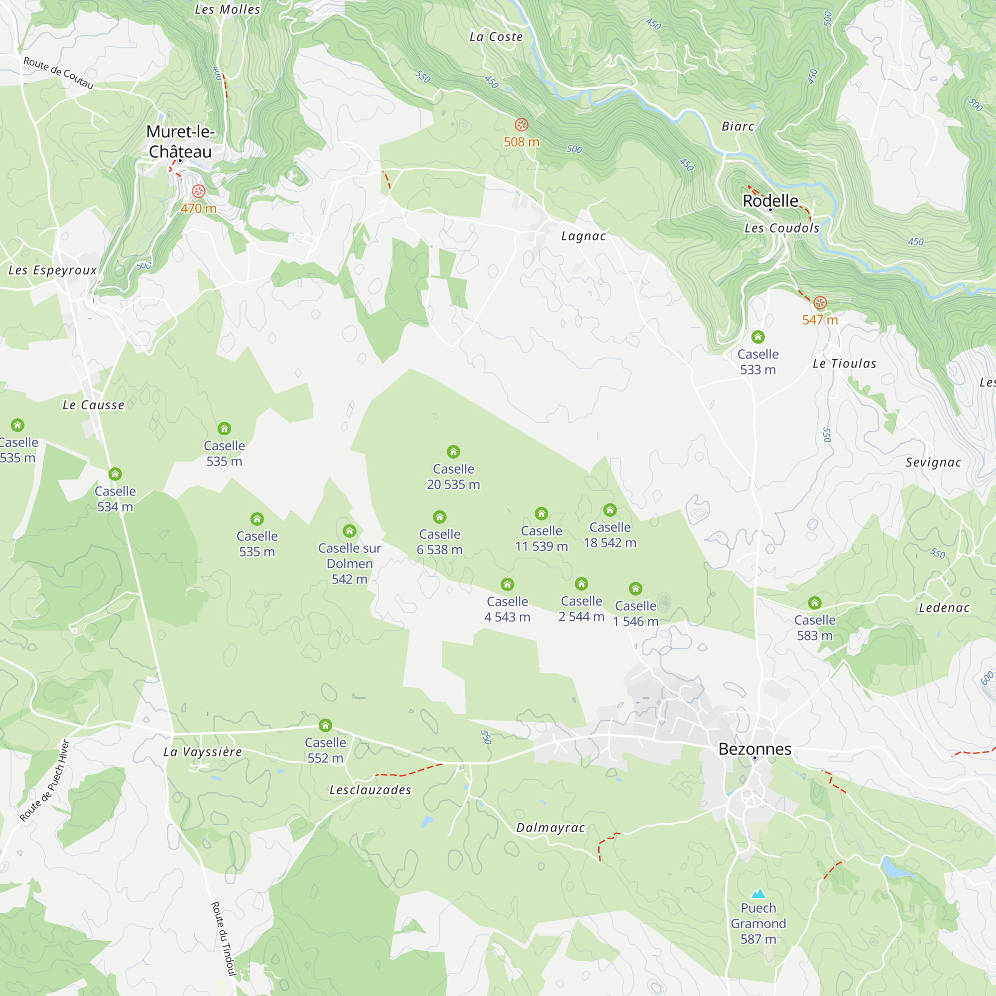 Caselle 9 map