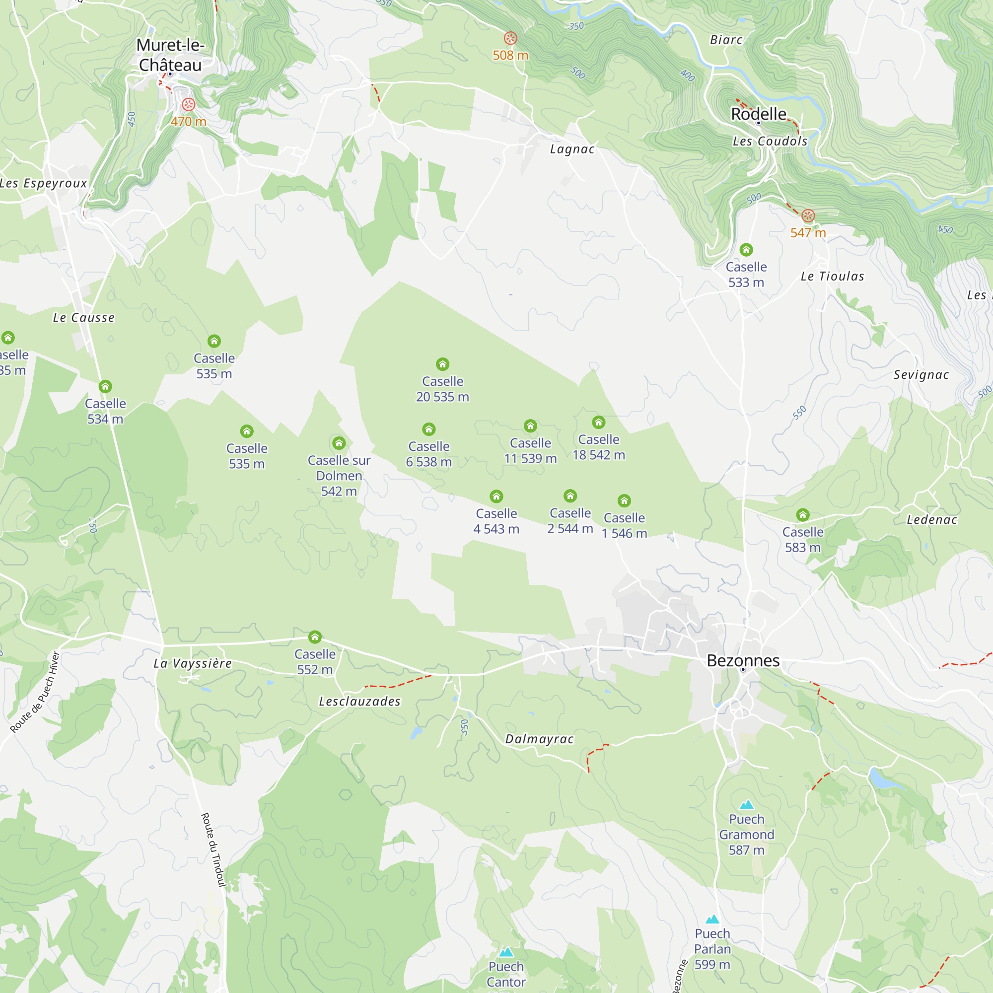 Caselle 4 map