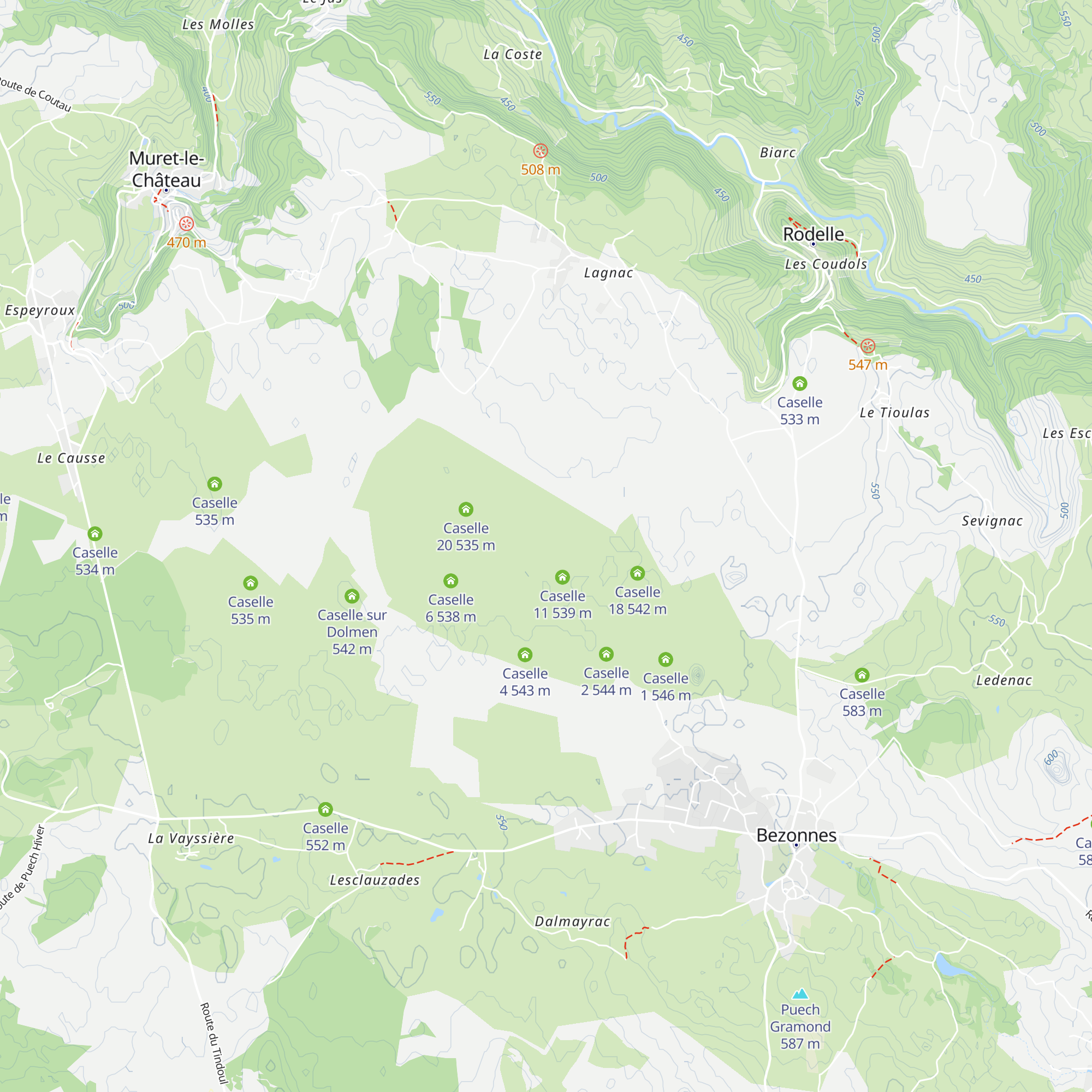 Caselle 10 map