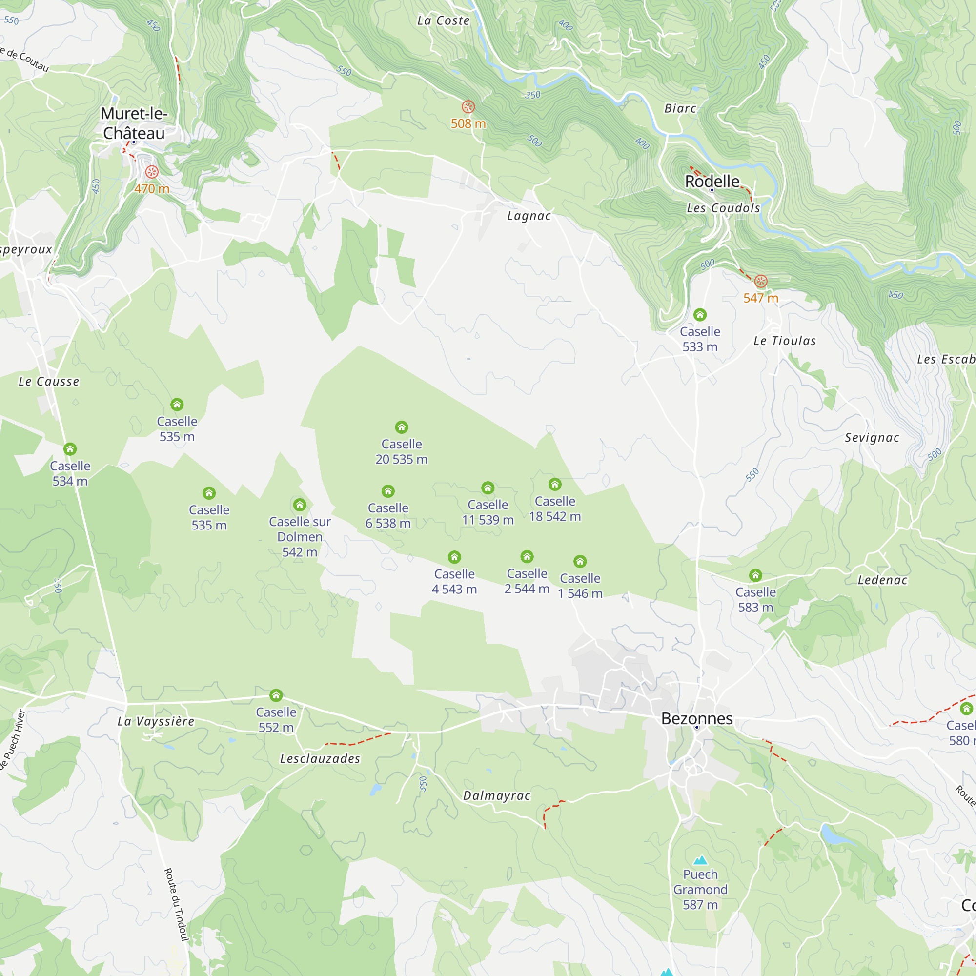 Caselle 11 map