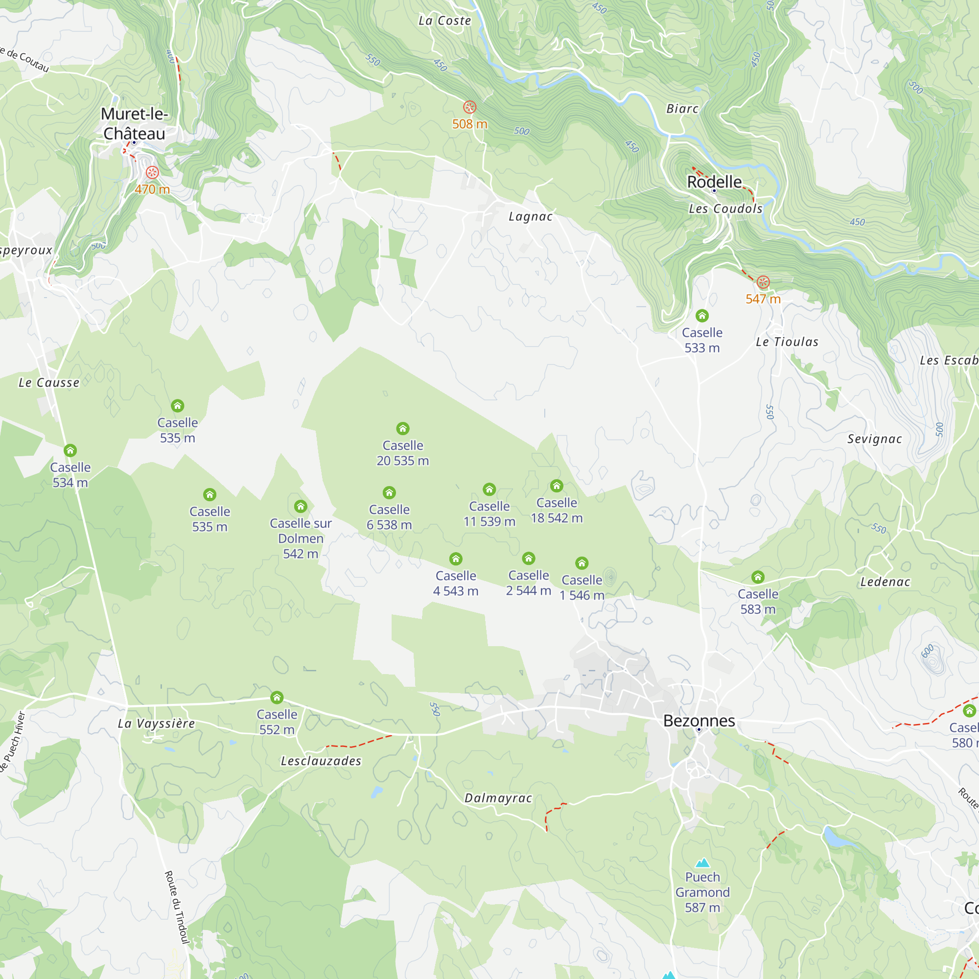 Caselle 11 map