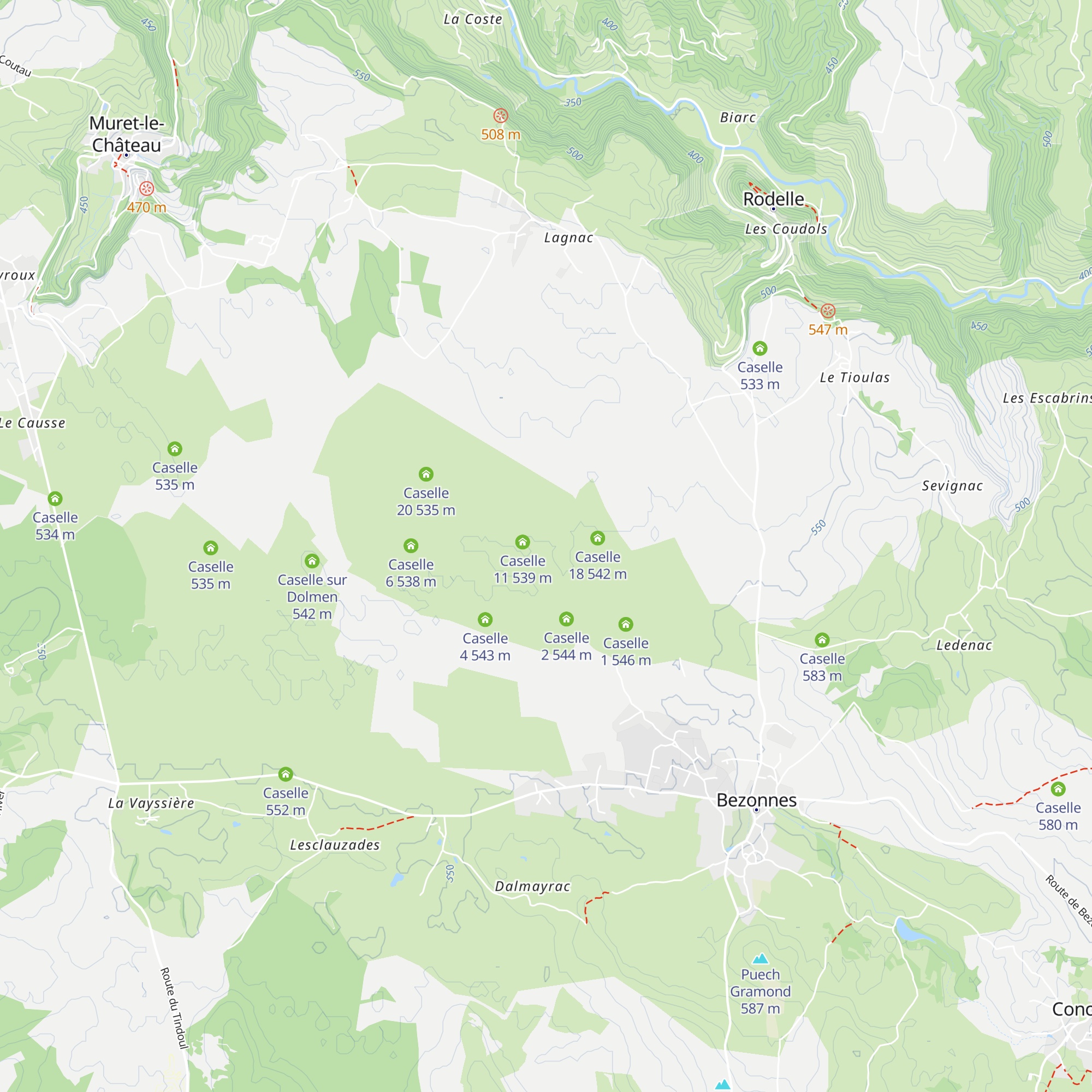 Caselle 14 map