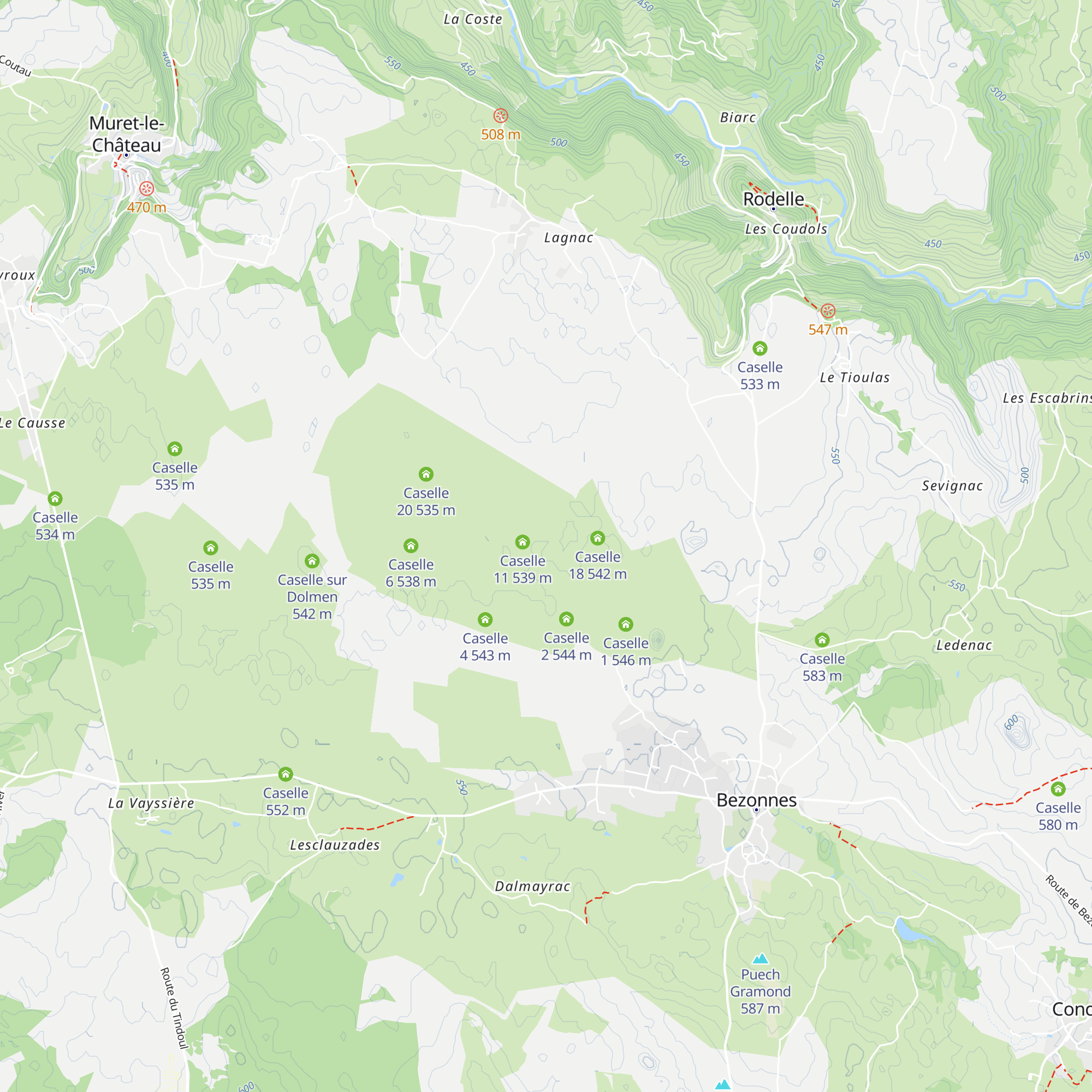 Caselle 14 map