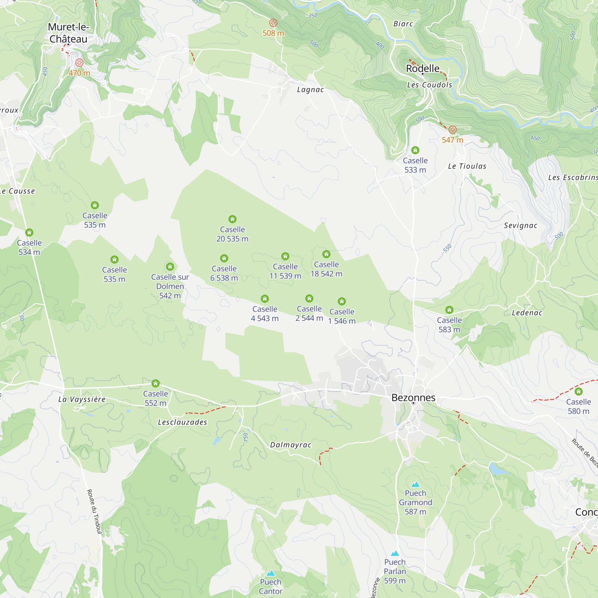 Caselle 3 map