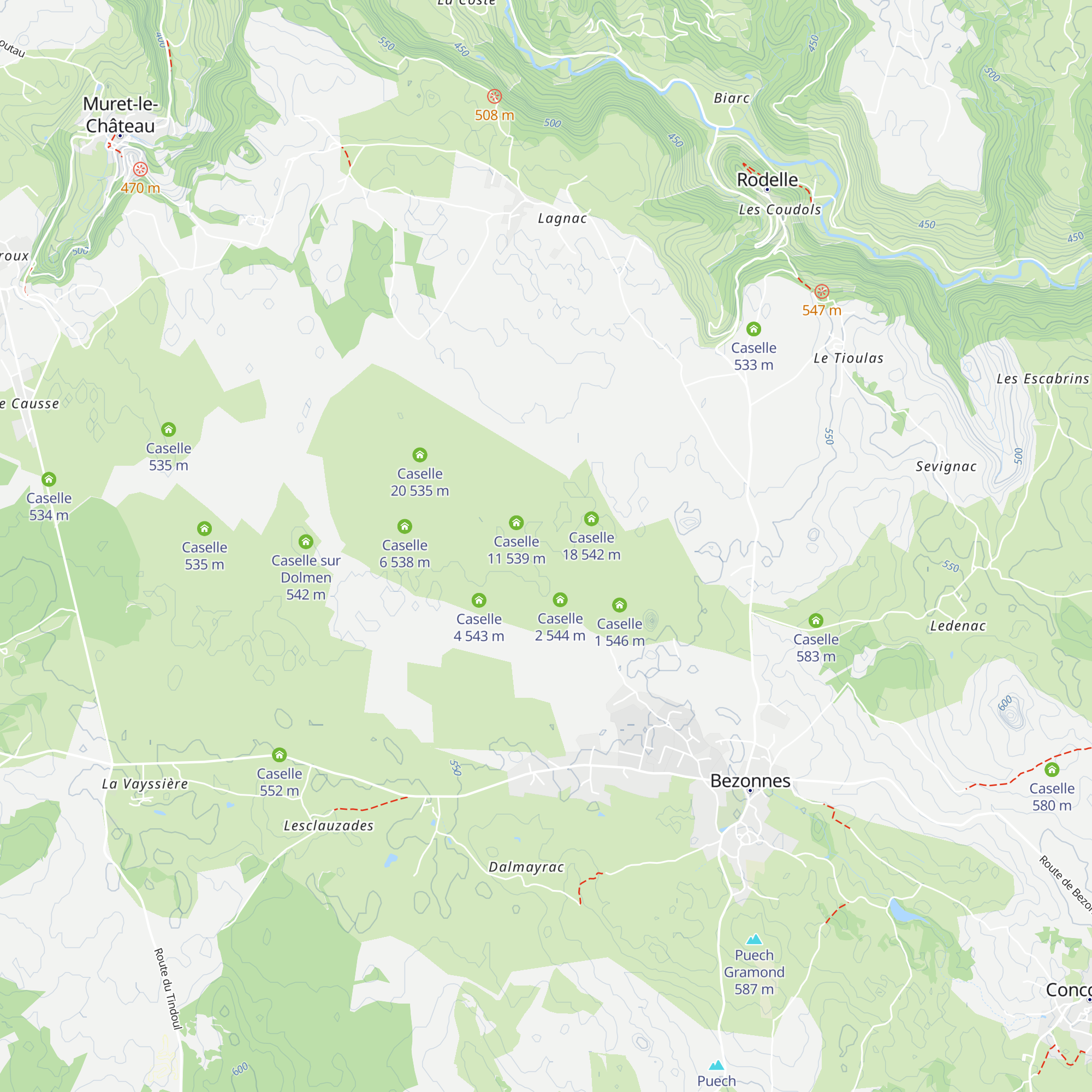 Caselle 15 map