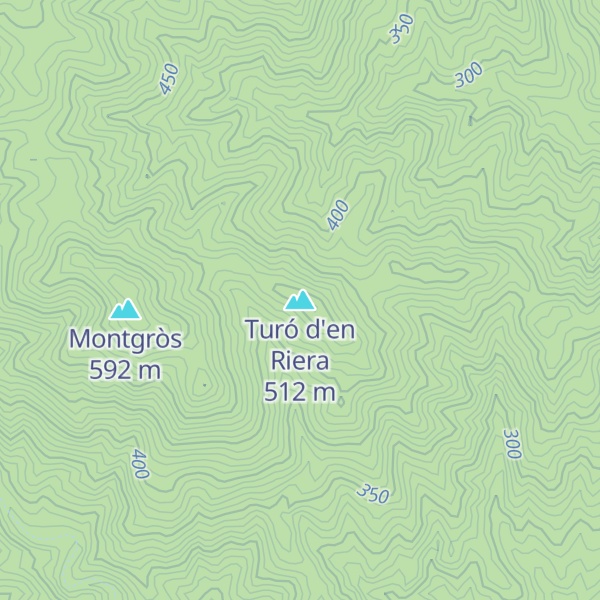 Map of Turó d'en Riera