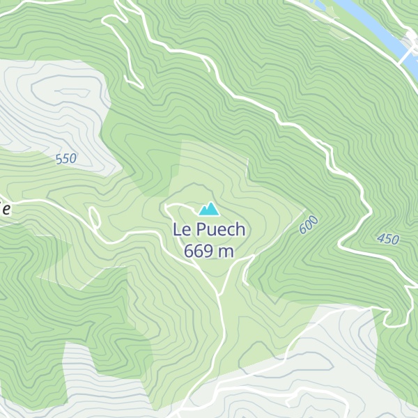 Map of Le Puech