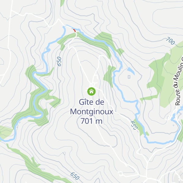 Map of Gîte de Montginoux