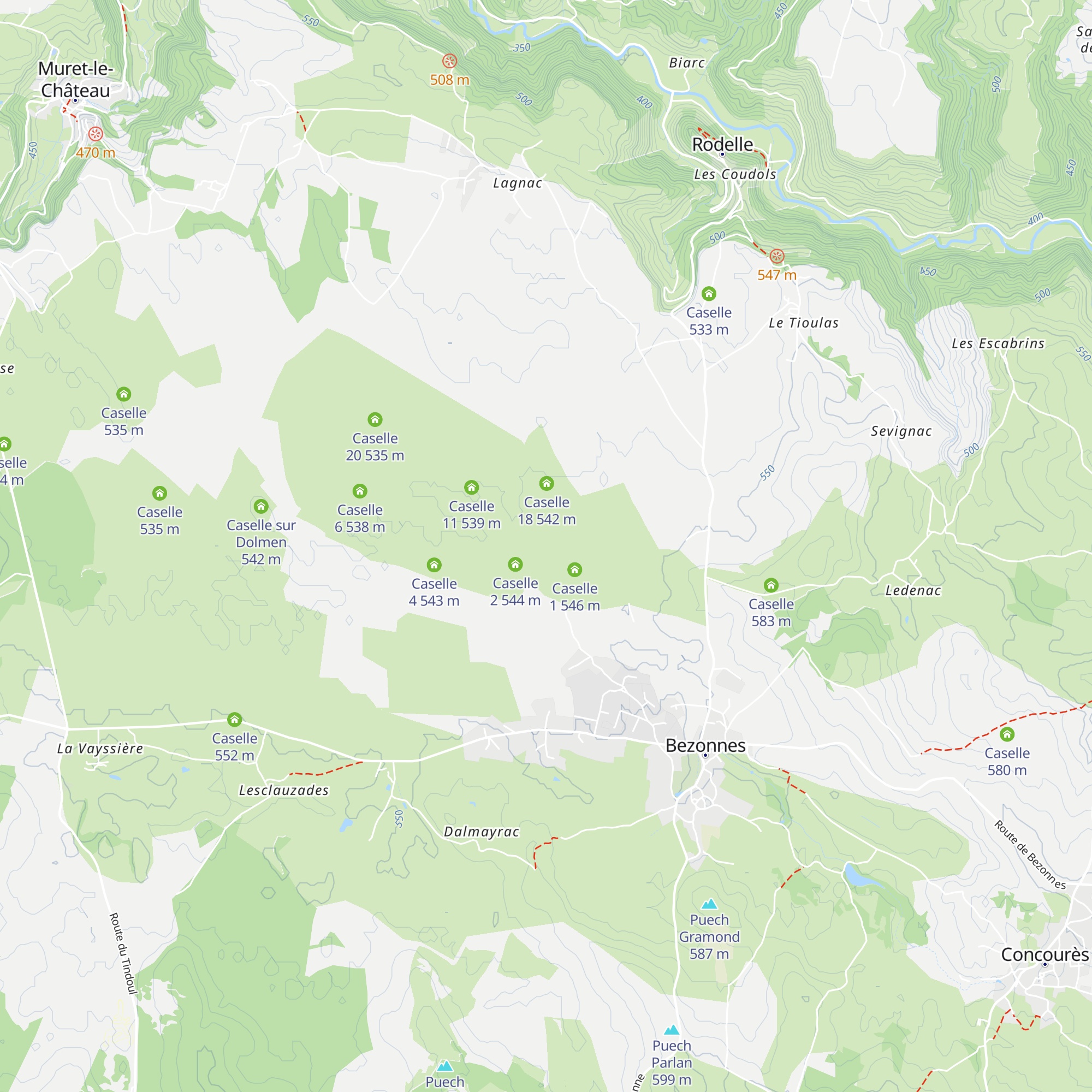 Caselle 17 map