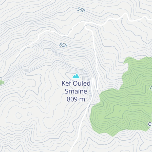 Map of Kef Ouled Smaïne