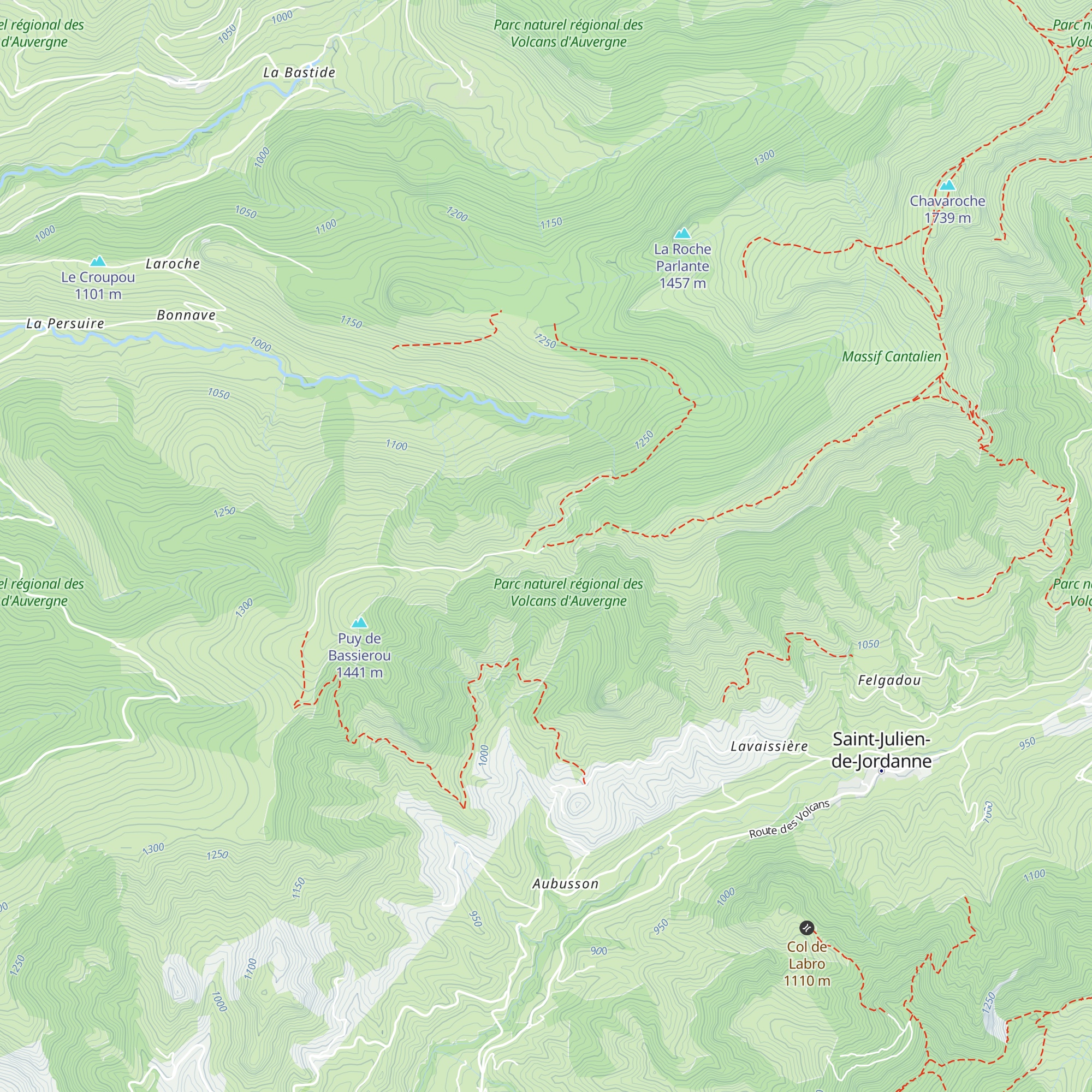 Refuge de Cabrespine map