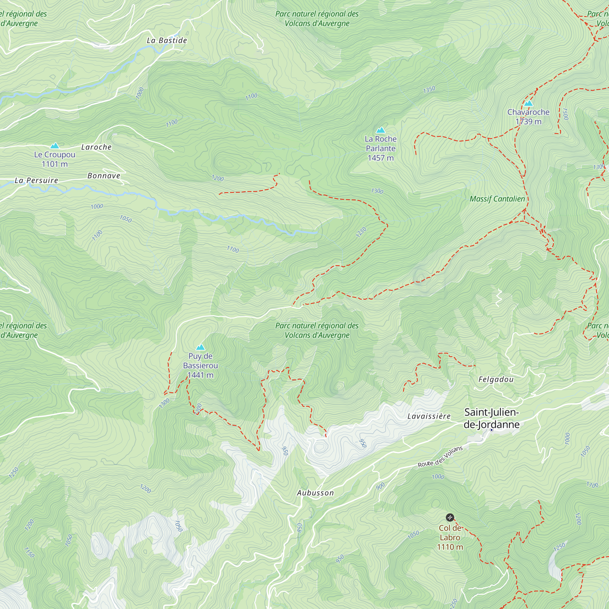 Refuge de Cabrespine map