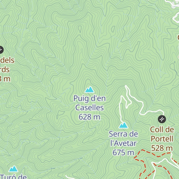 Map of Puig d'en Caselles