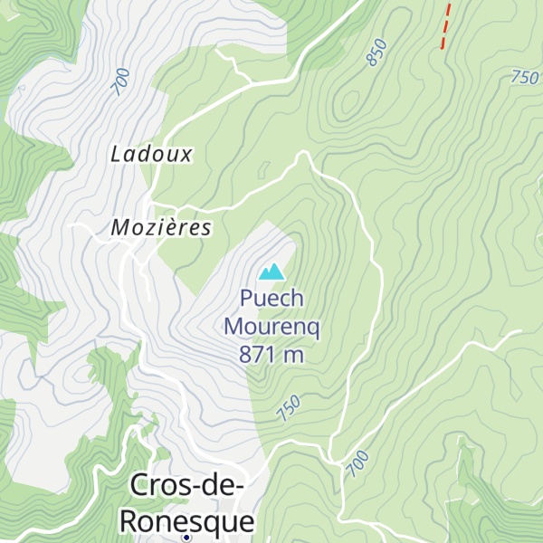 Map of Puech Mourenq