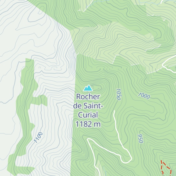 Map of Rocher de Saint-Curial