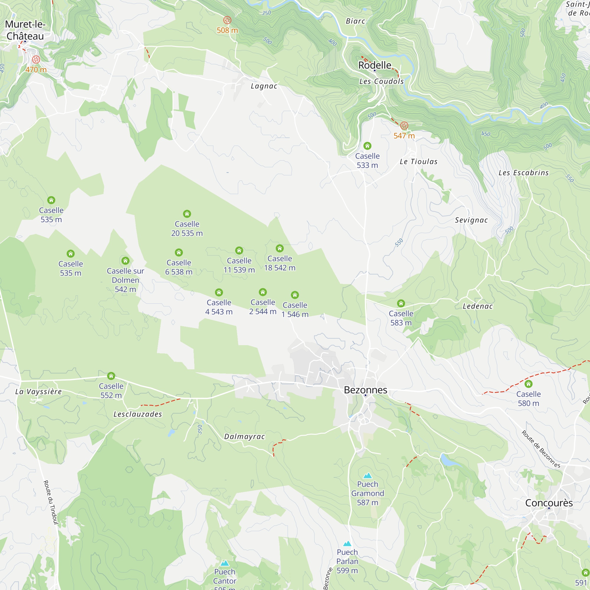 Caselle 1 map