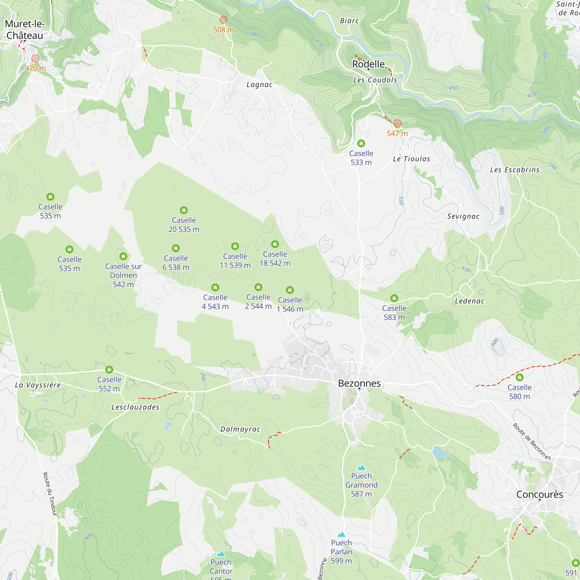 Caselle 1 map