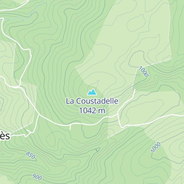 Map of La Coustadelle