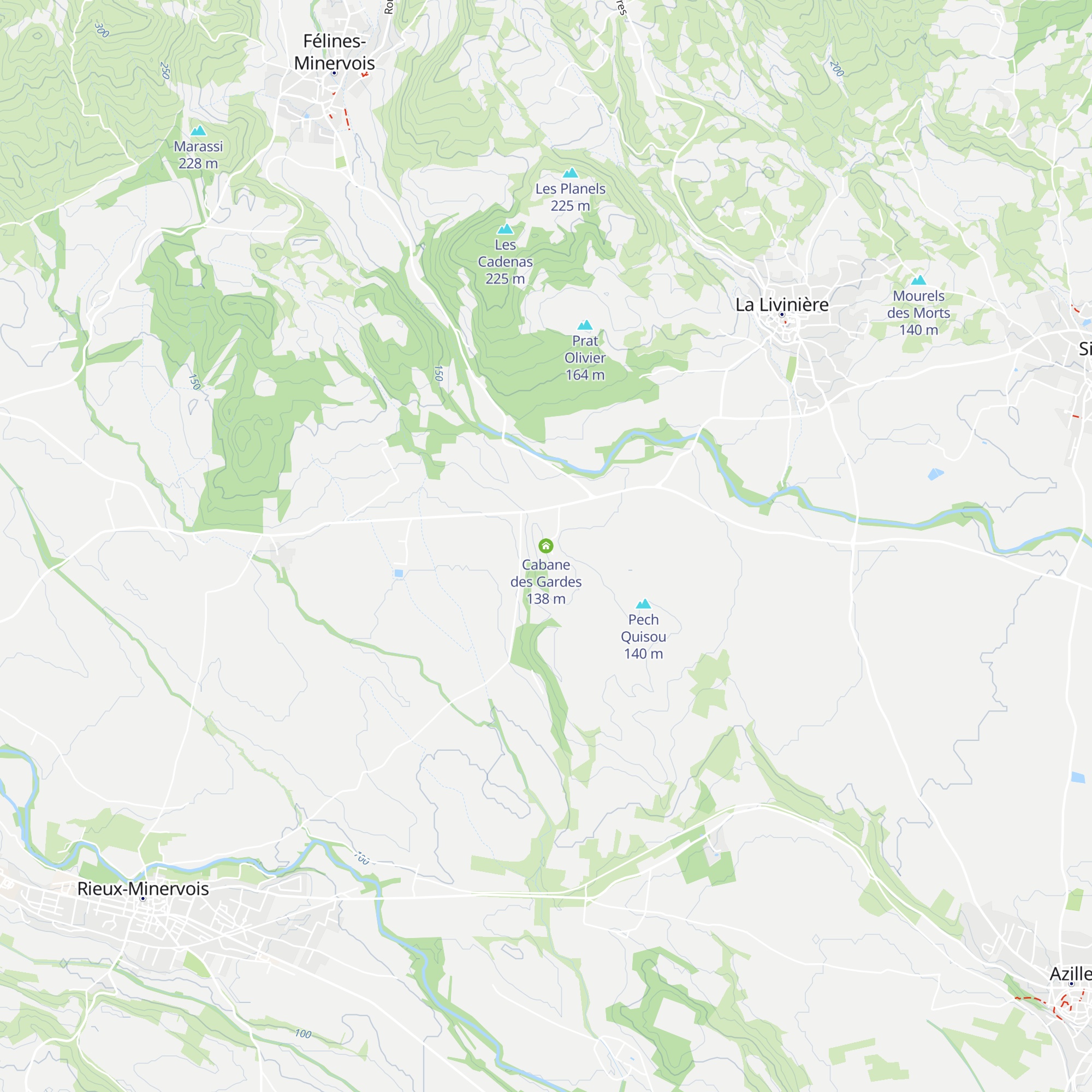 Cabane des Gardes map