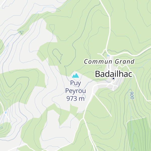 Map of Puy Peyrou