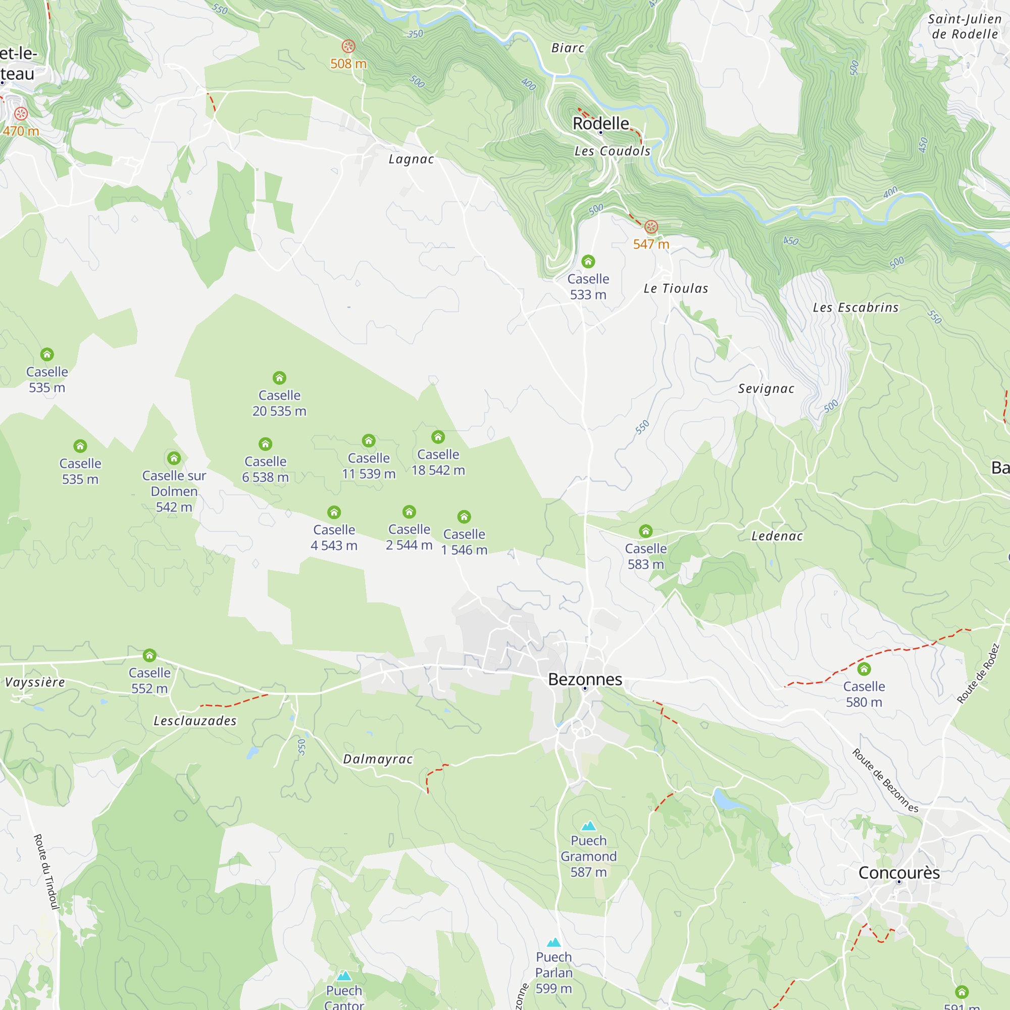 Caselle 19 map