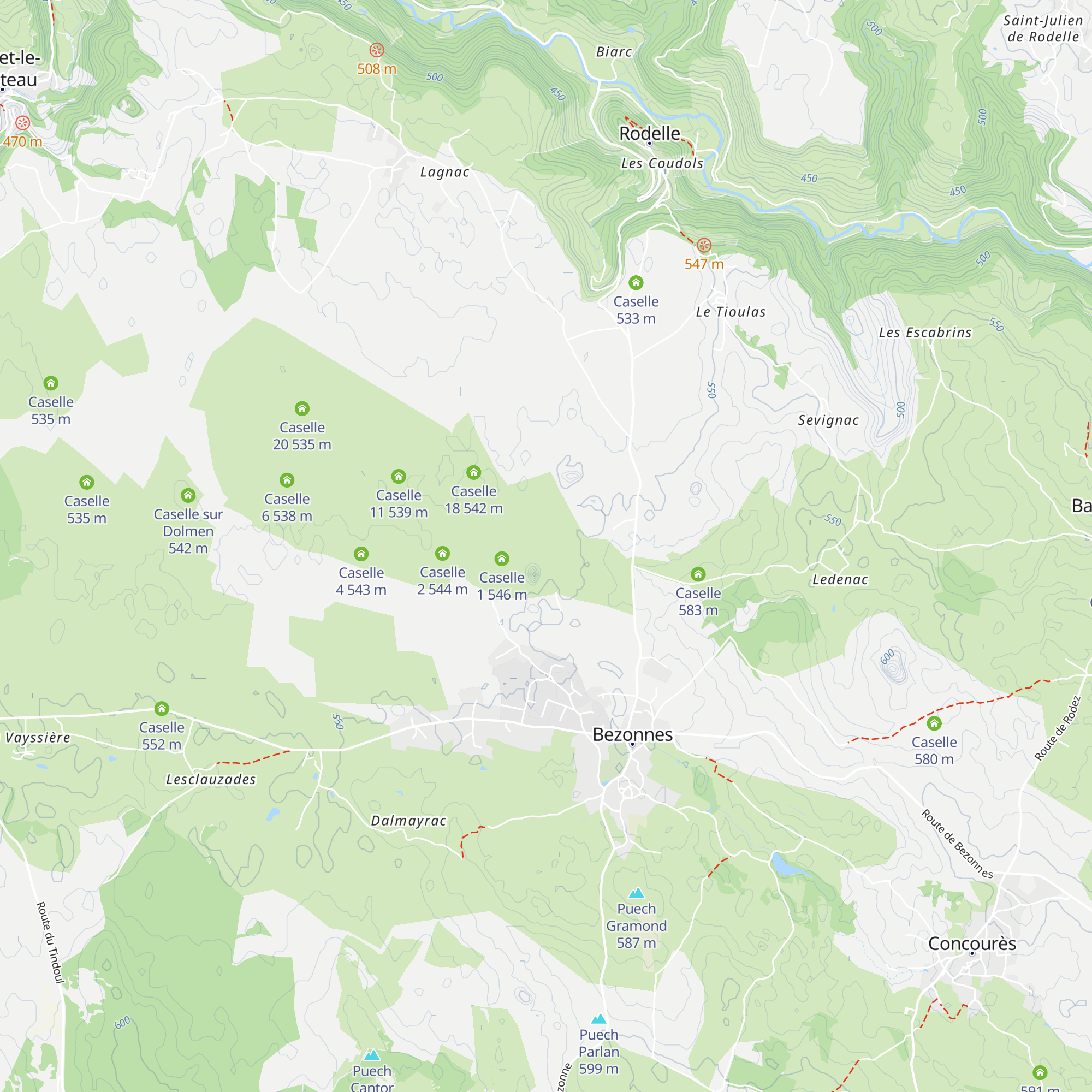 Caselle 19 map