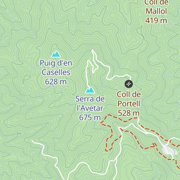 Map of Serra de l'Avetar