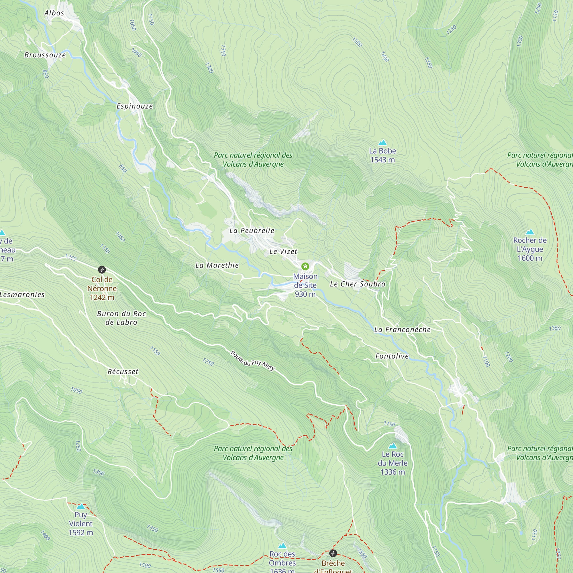 Gîte d'étape map