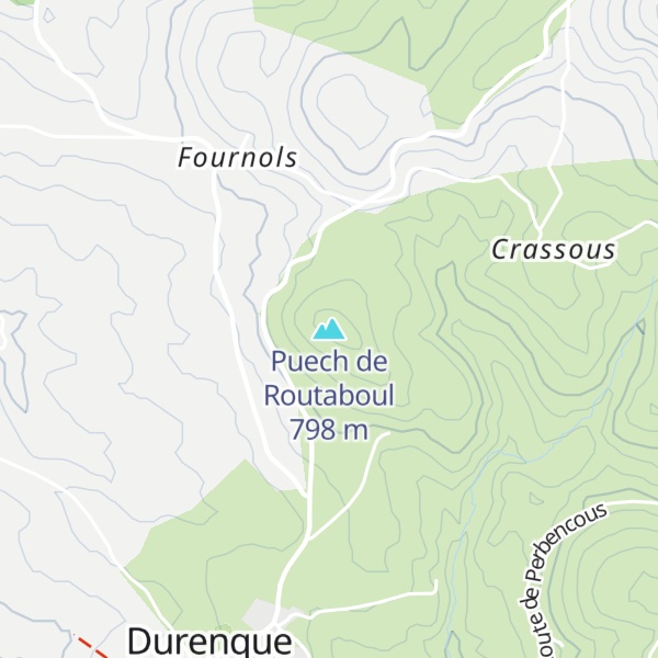 Map of Puech de Routaboul