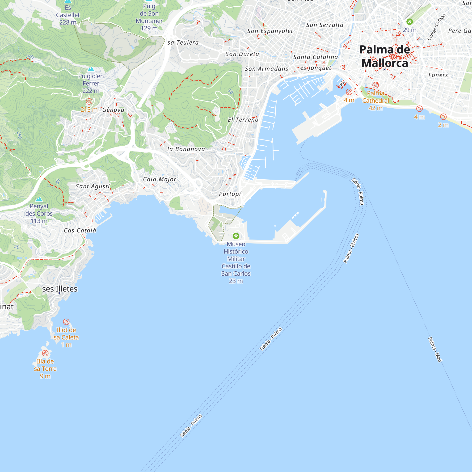 Museo Histórico Militar Castillo de San Carlos map