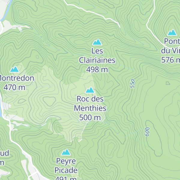 Map of Roc des Menthies
