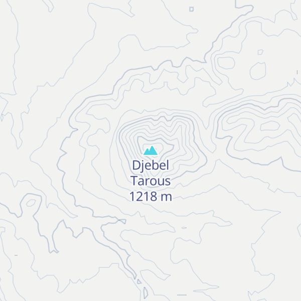 Map of Djebel Tarous