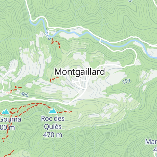 Map of Gîte l'Oustalet de Justine