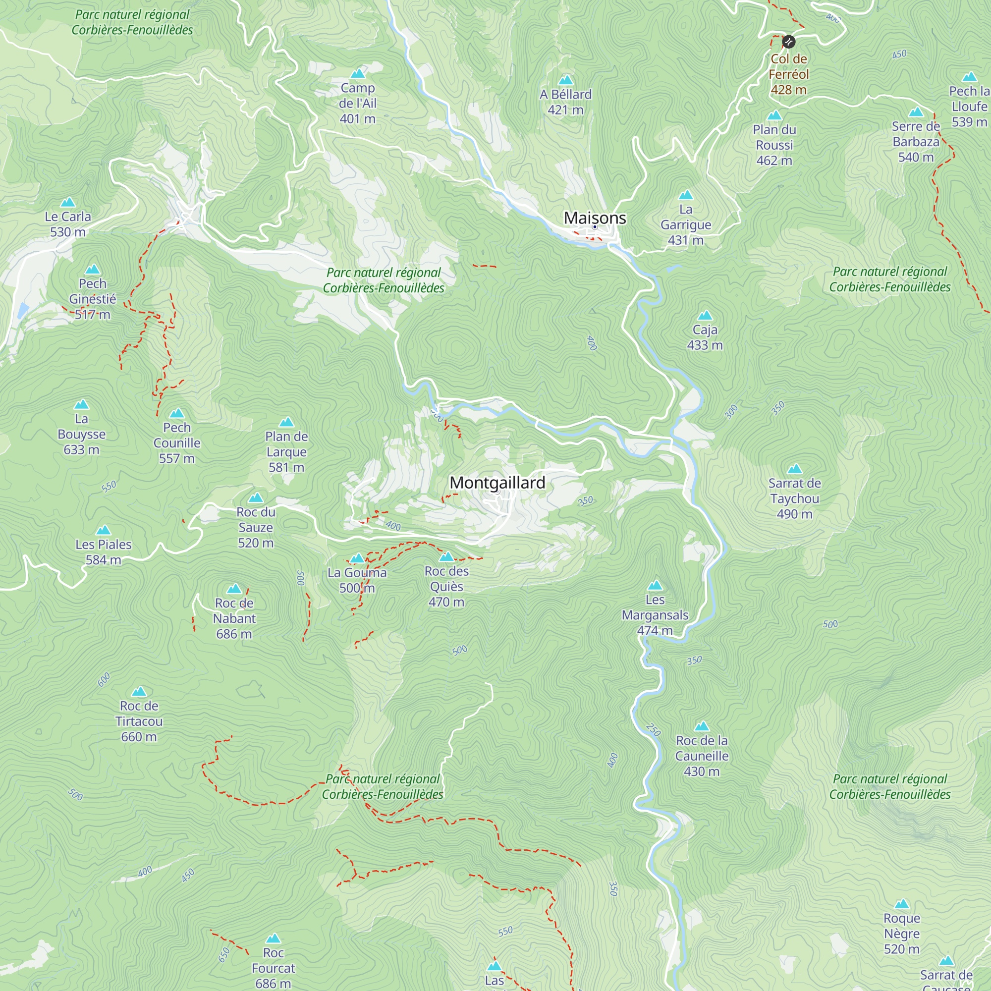 Gîte l'Oustalet de Justine map