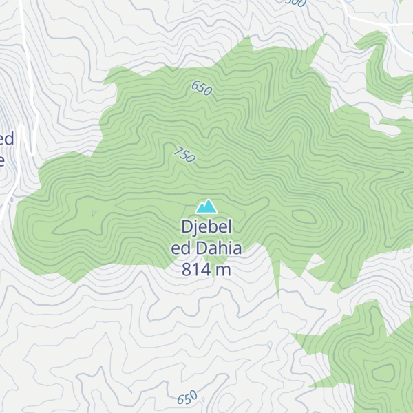 Map of Djebel ed Dahia