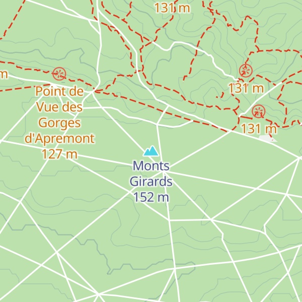 Map of Monts Girards