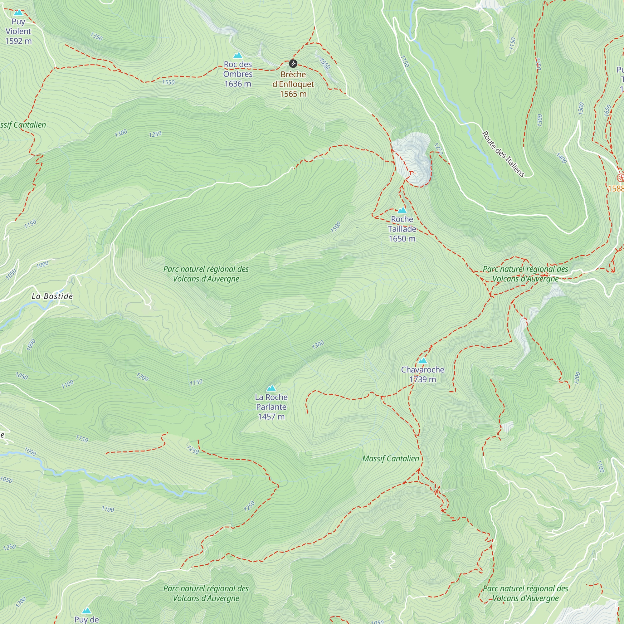 Cabane de Saint-Euf map
