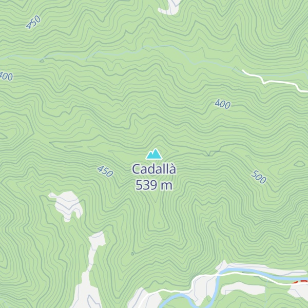 Map of Cadallà